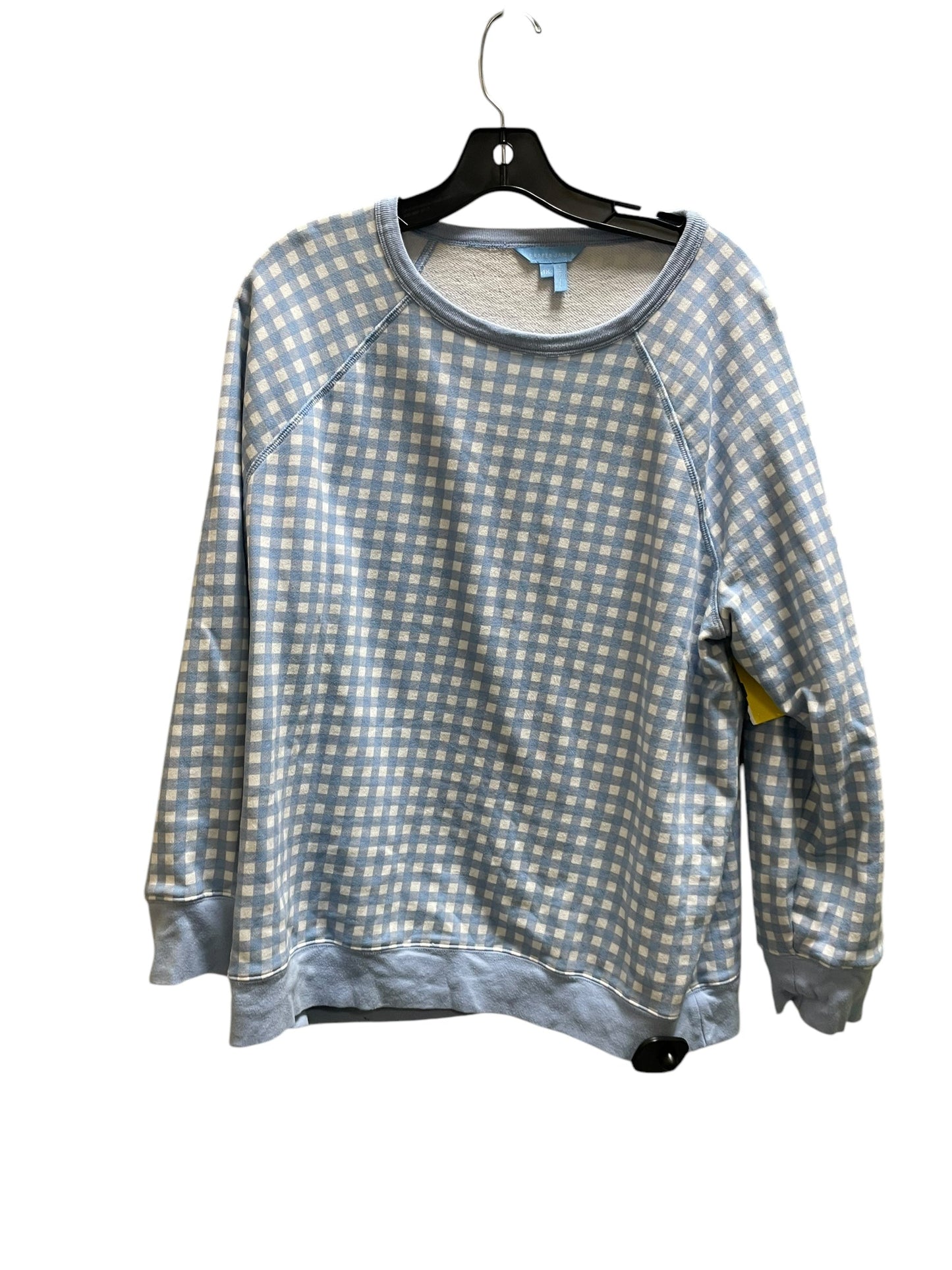 Sweatshirt Crewneck By Draper James In Blue, Size: 1x