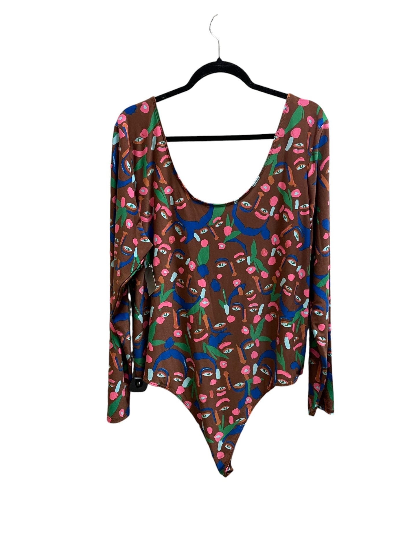 Bodysuit By Nordstrom In Brown, Size: 3x