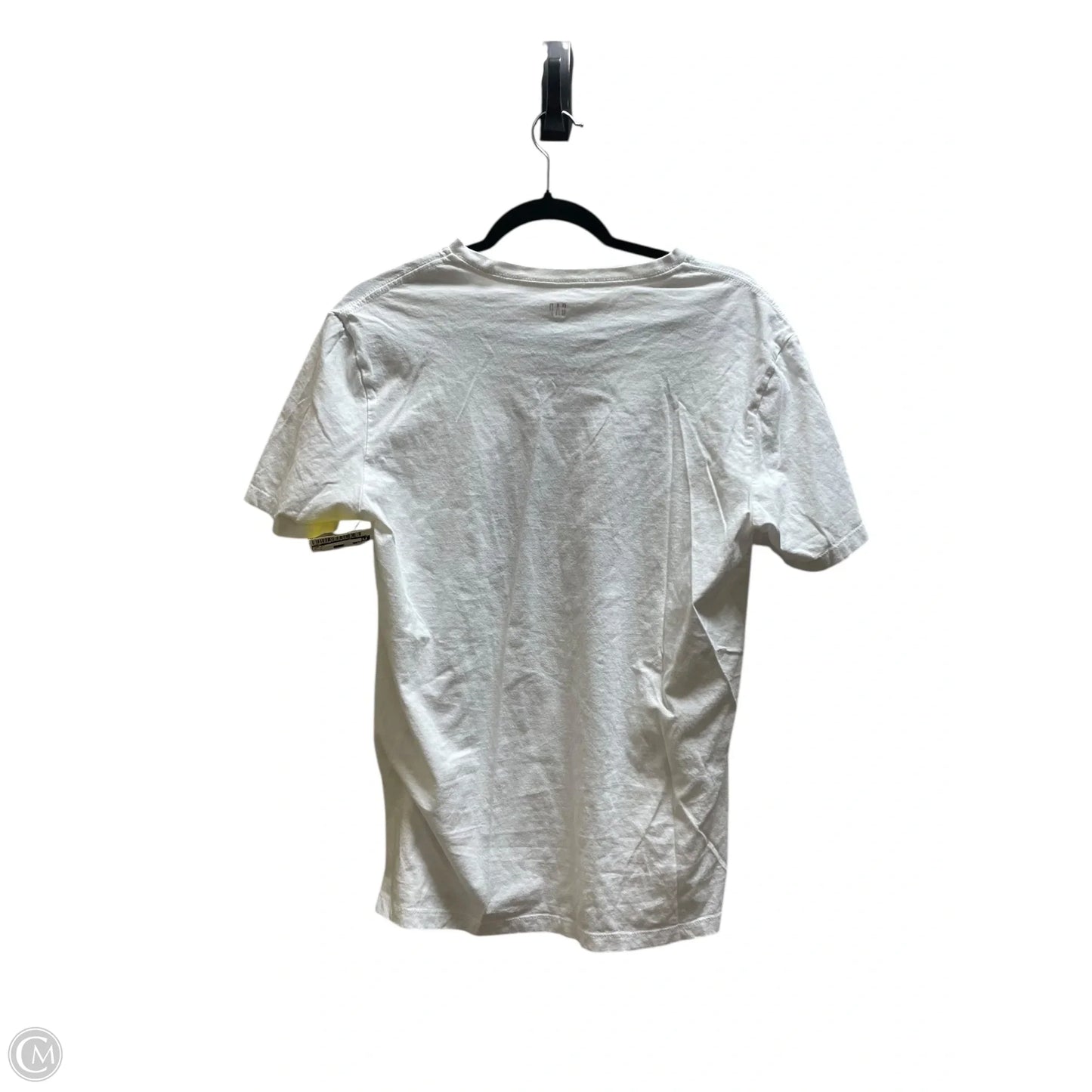 Top Short Sleeve By Gap In White, Size: M
