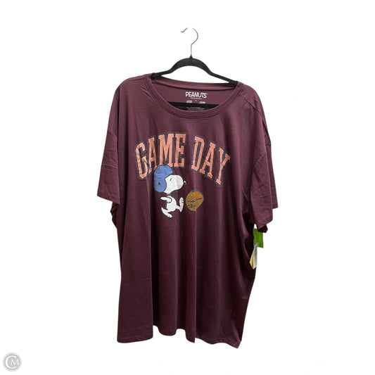 Top Short Sleeve By Clothes Mentor In Purple, Size: 4x