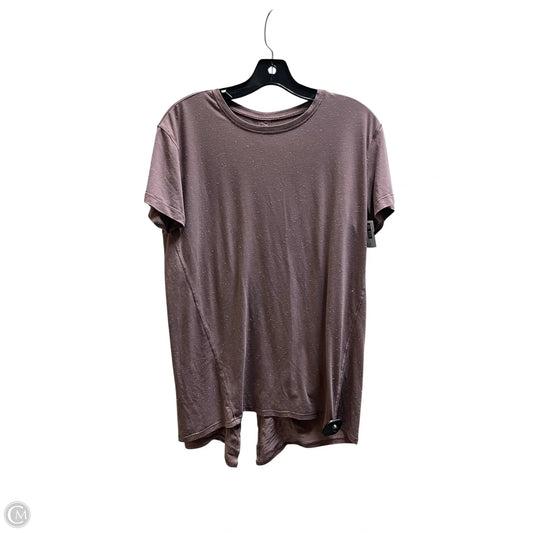 Athletic Top Short Sleeve By Lululemon In Purple, Size: M