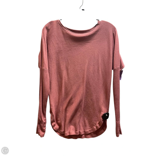 Top Long Sleeve By Lululemon In Pink, Size: S