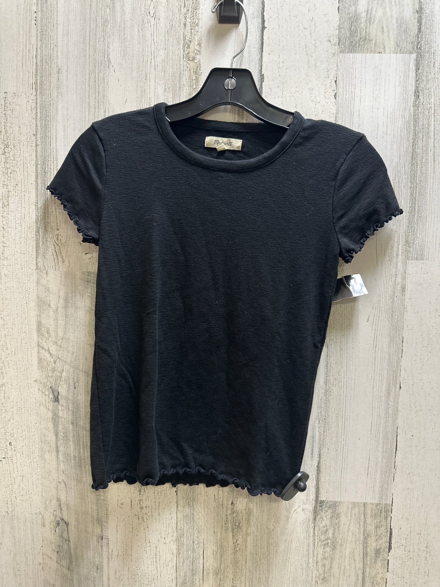 Black Top Short Sleeve Madewell, Size Xs