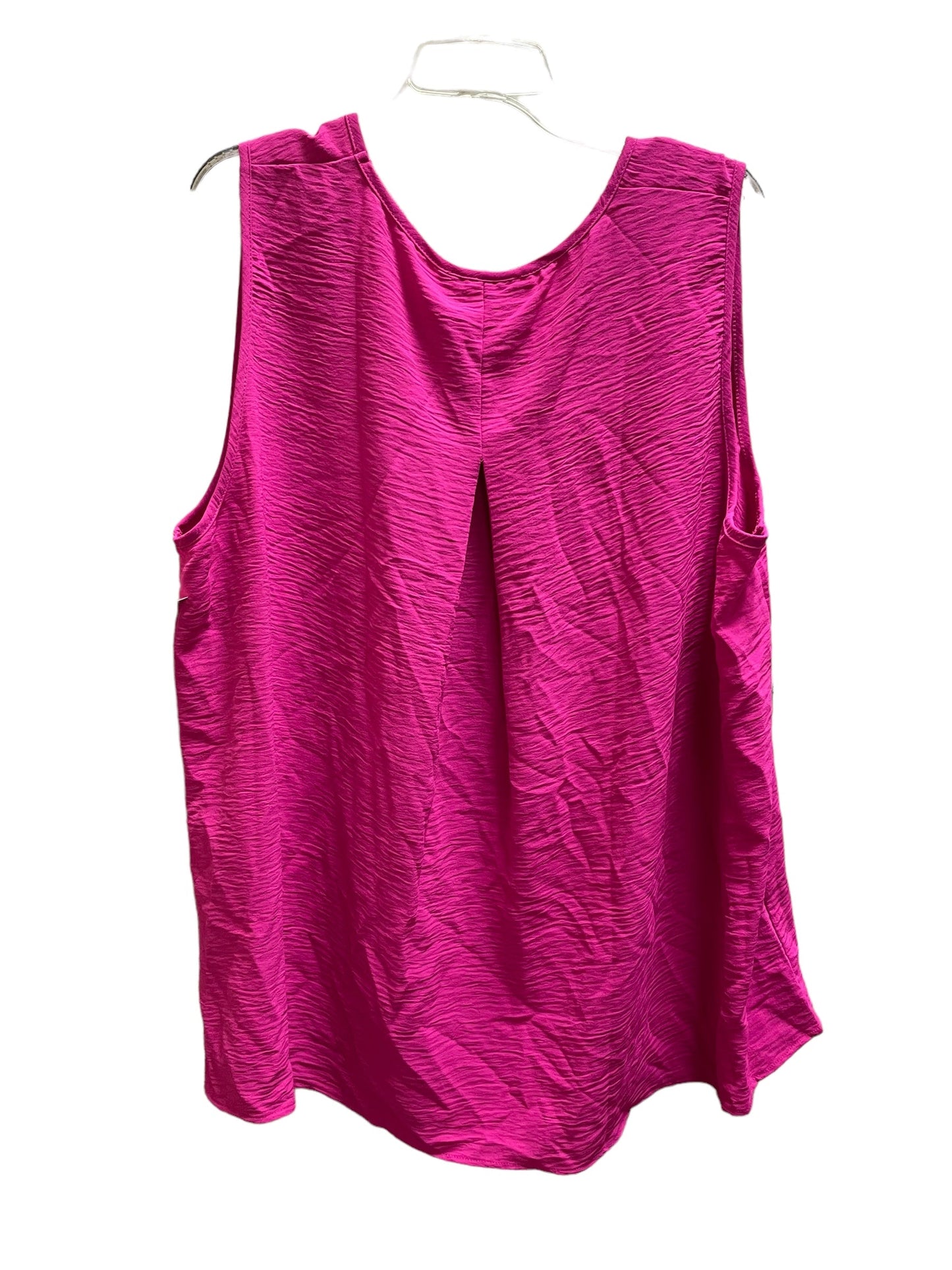 Top Sleeveless By Cotton Bleu In Pink, Size: 3x