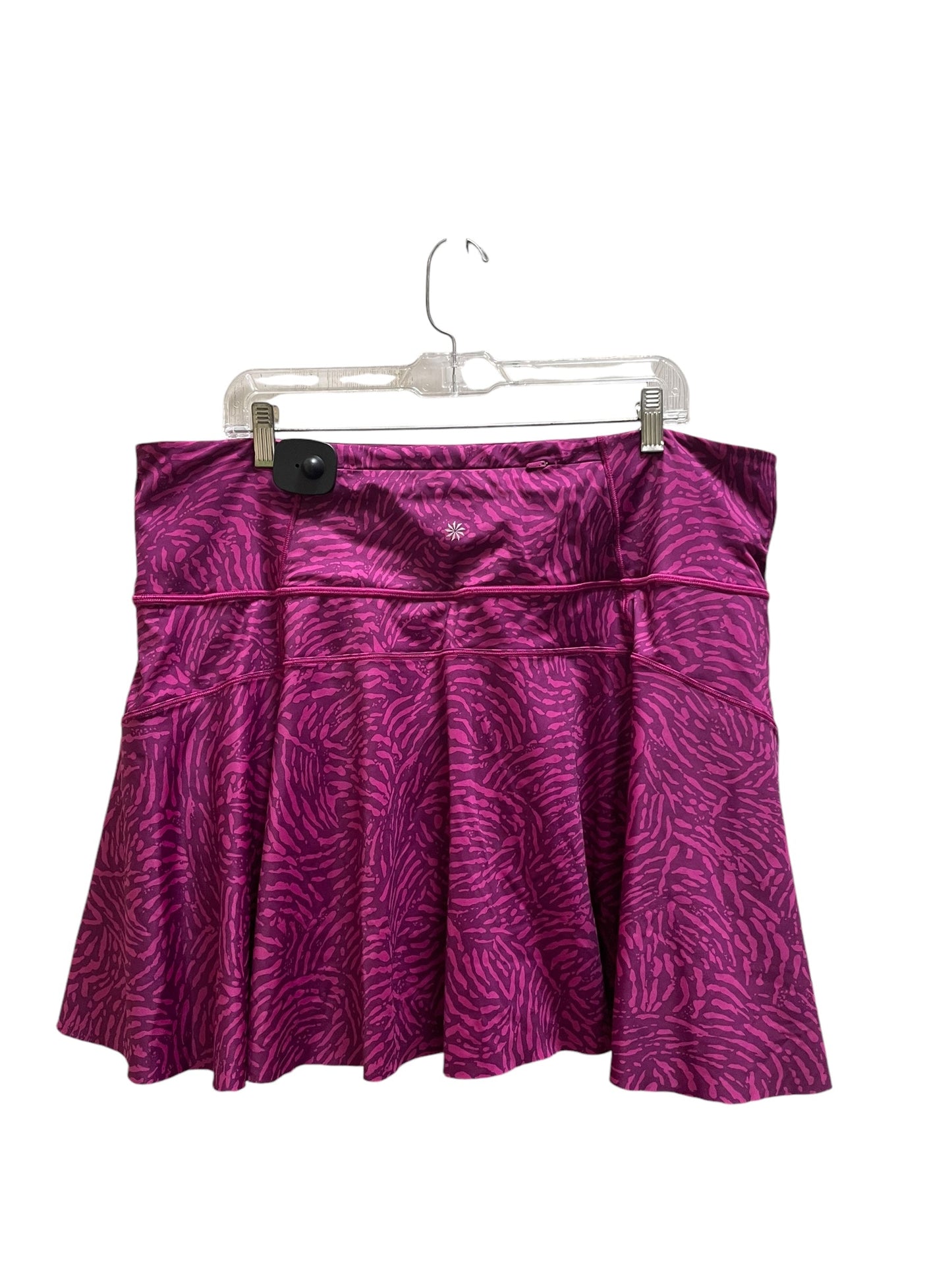 Athletic Skort By Athleta In Pink, Size: 2x