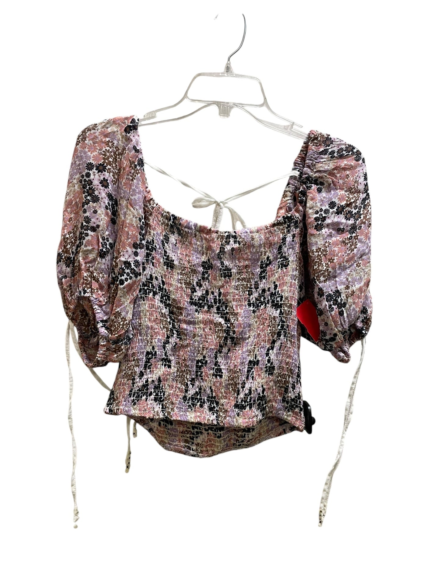 Top Short Sleeve By We The Free In Floral Print, Size: S