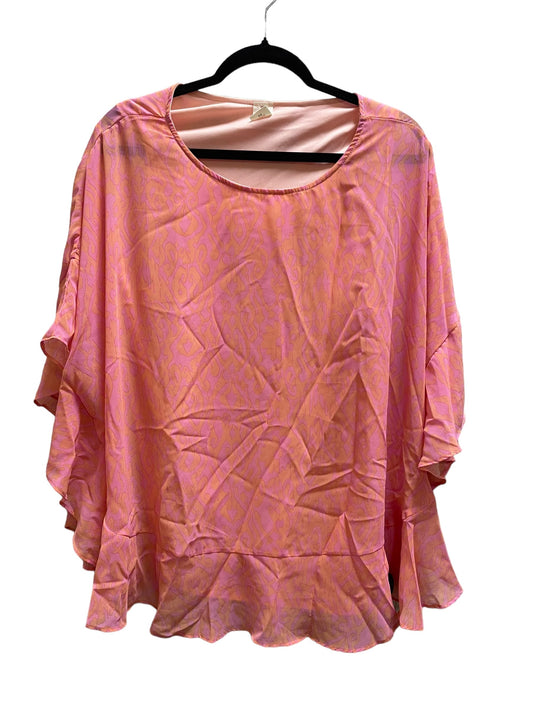 Top Short Sleeve By Clothes Mentor In Pink, Size: 2x