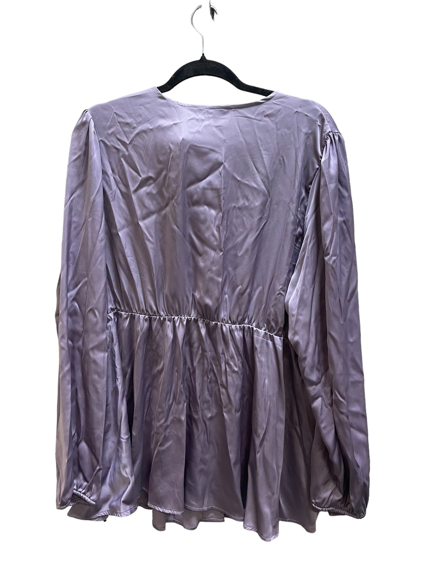 Top Long Sleeve By Torrid In Purple, Size: 2x