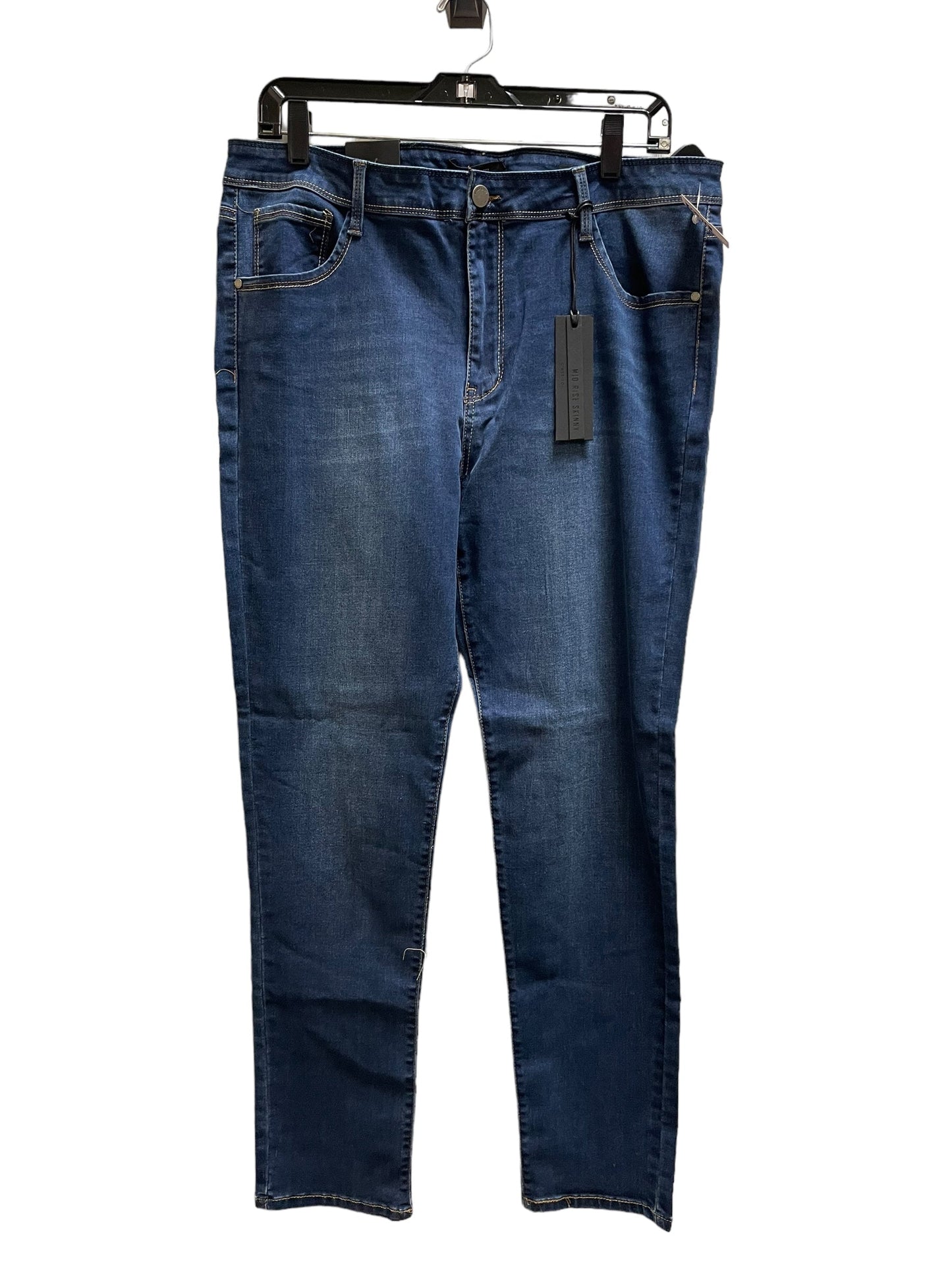 Jeans Skinny By Clothes Mentor In Blue, Size: Xl