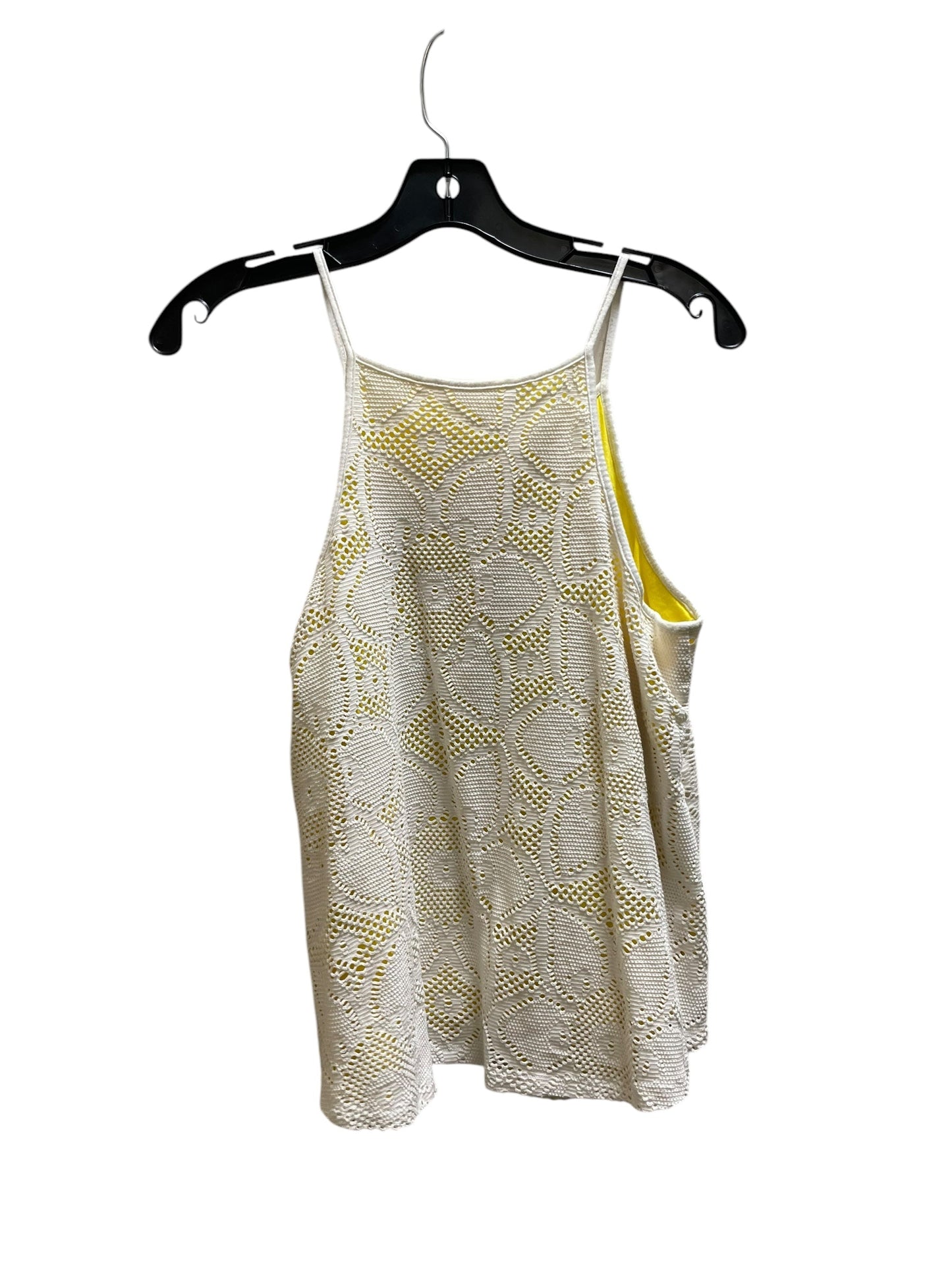 Top Sleeveless By Anthropologie In White, Size: S