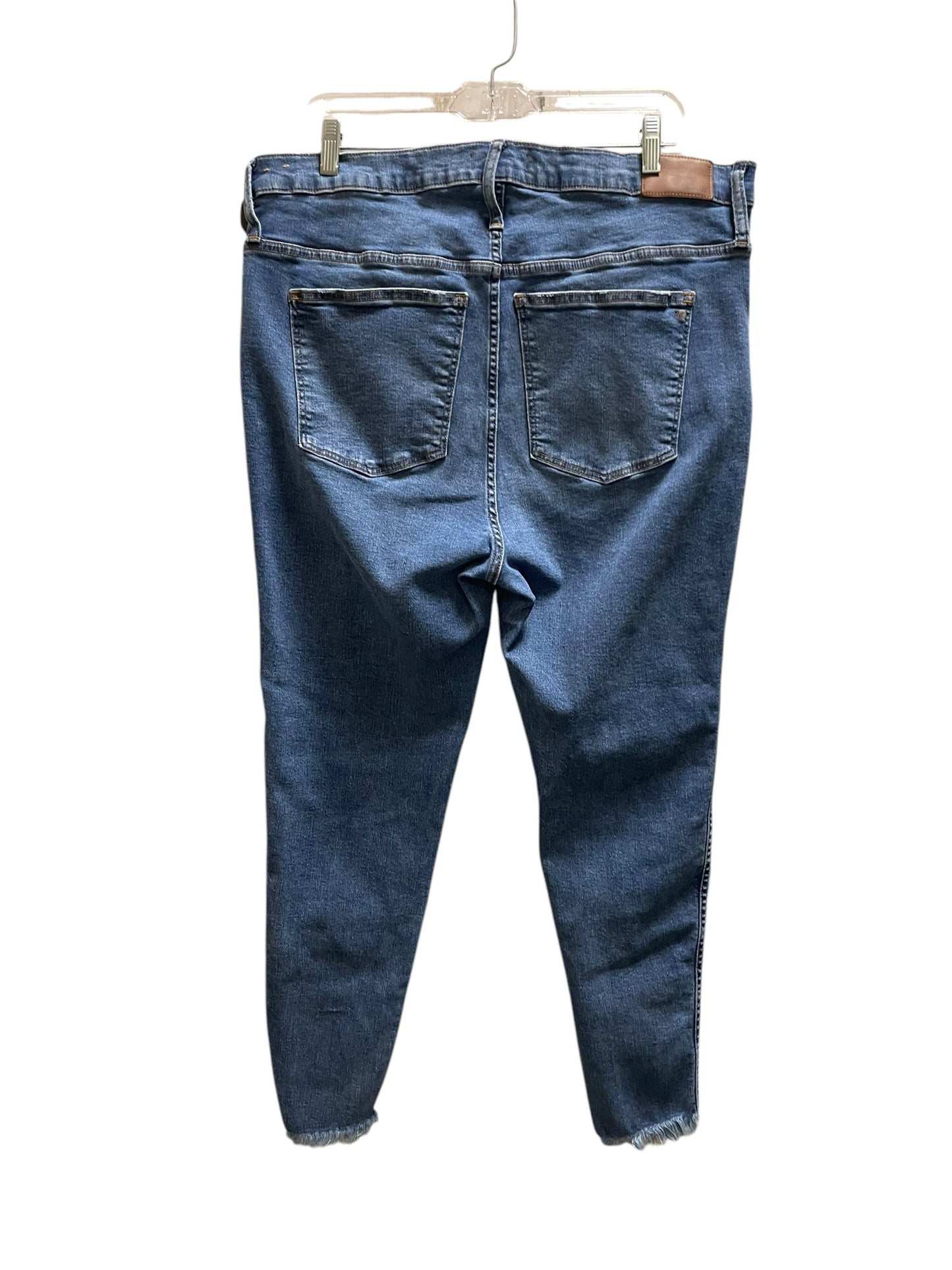 Jeans Straight By Madewell In Blue Denim, Size: 18