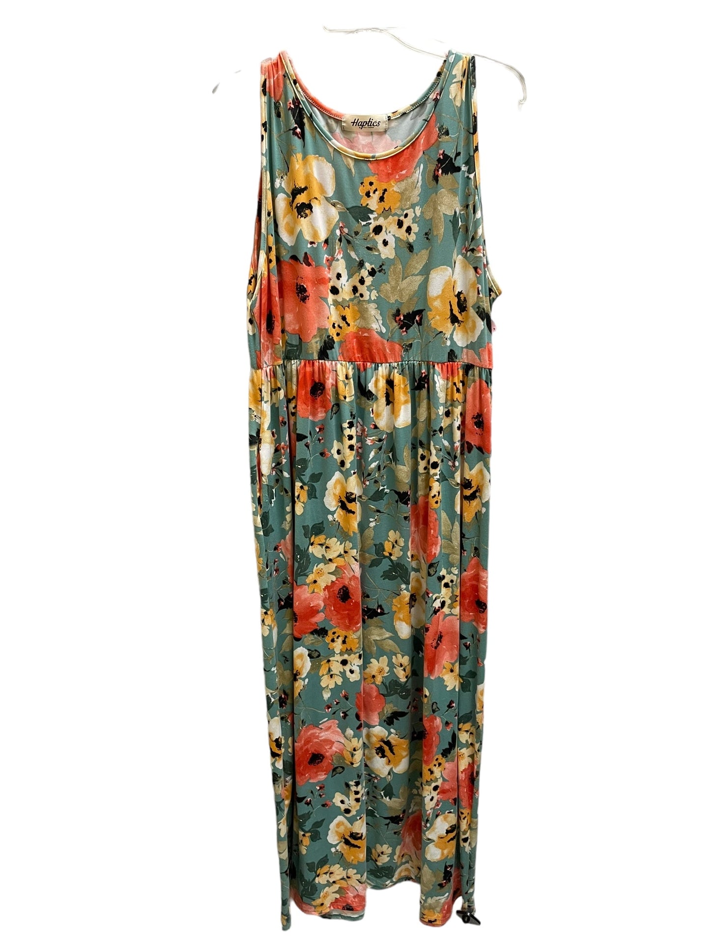 Dress Casual Maxi By Haptics In Teal, Size: 2x