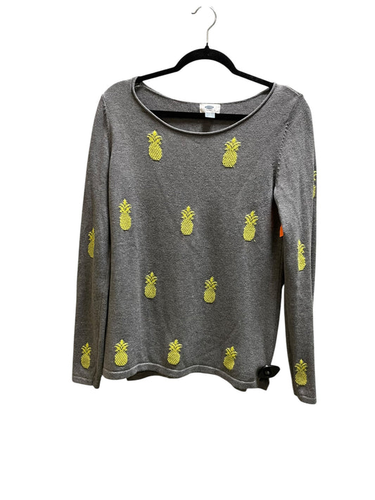 Top Long Sleeve By Old Navy In Grey, Size: S