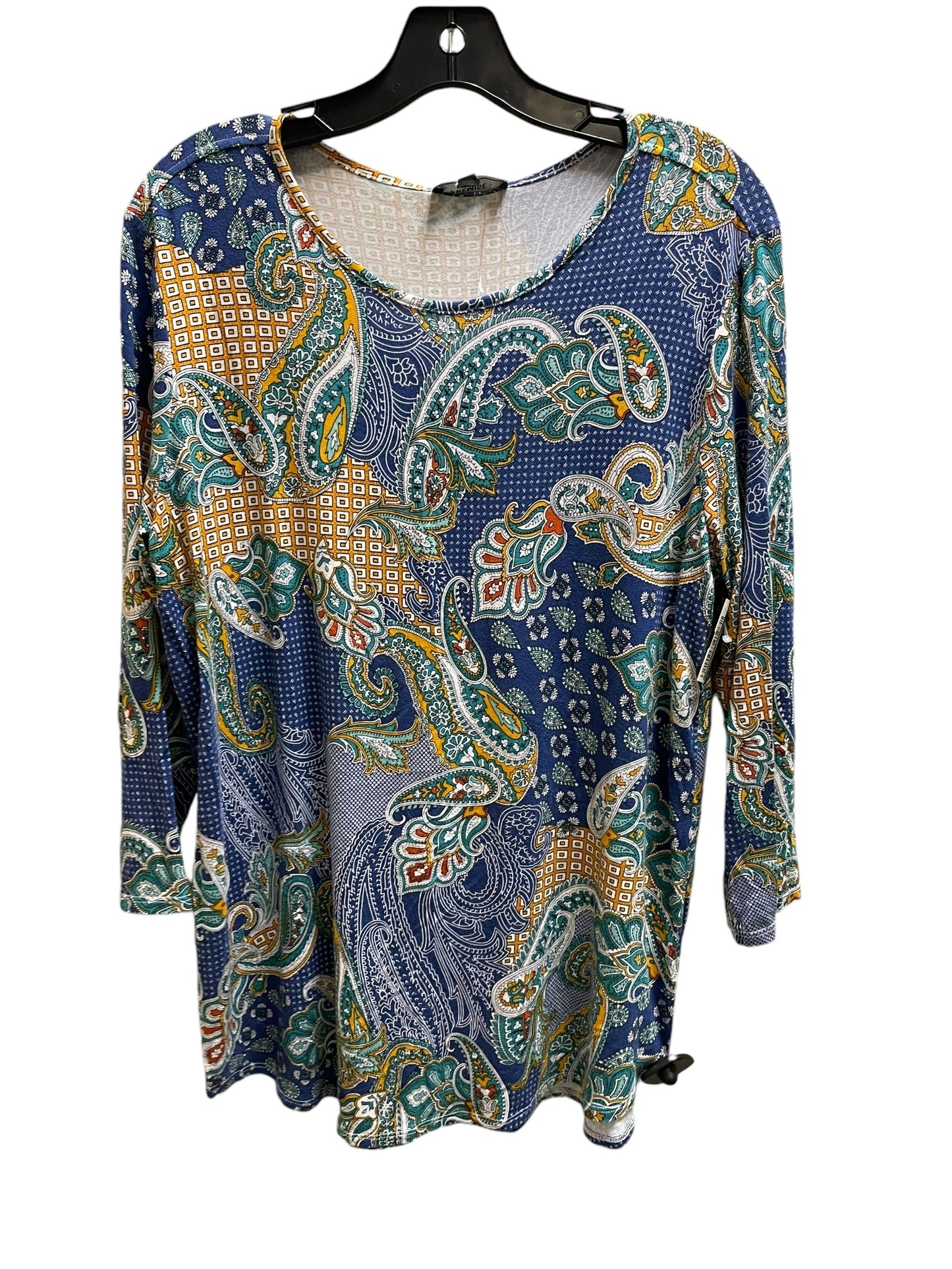 Top Long Sleeve By Premise In Blue, Size: 0x