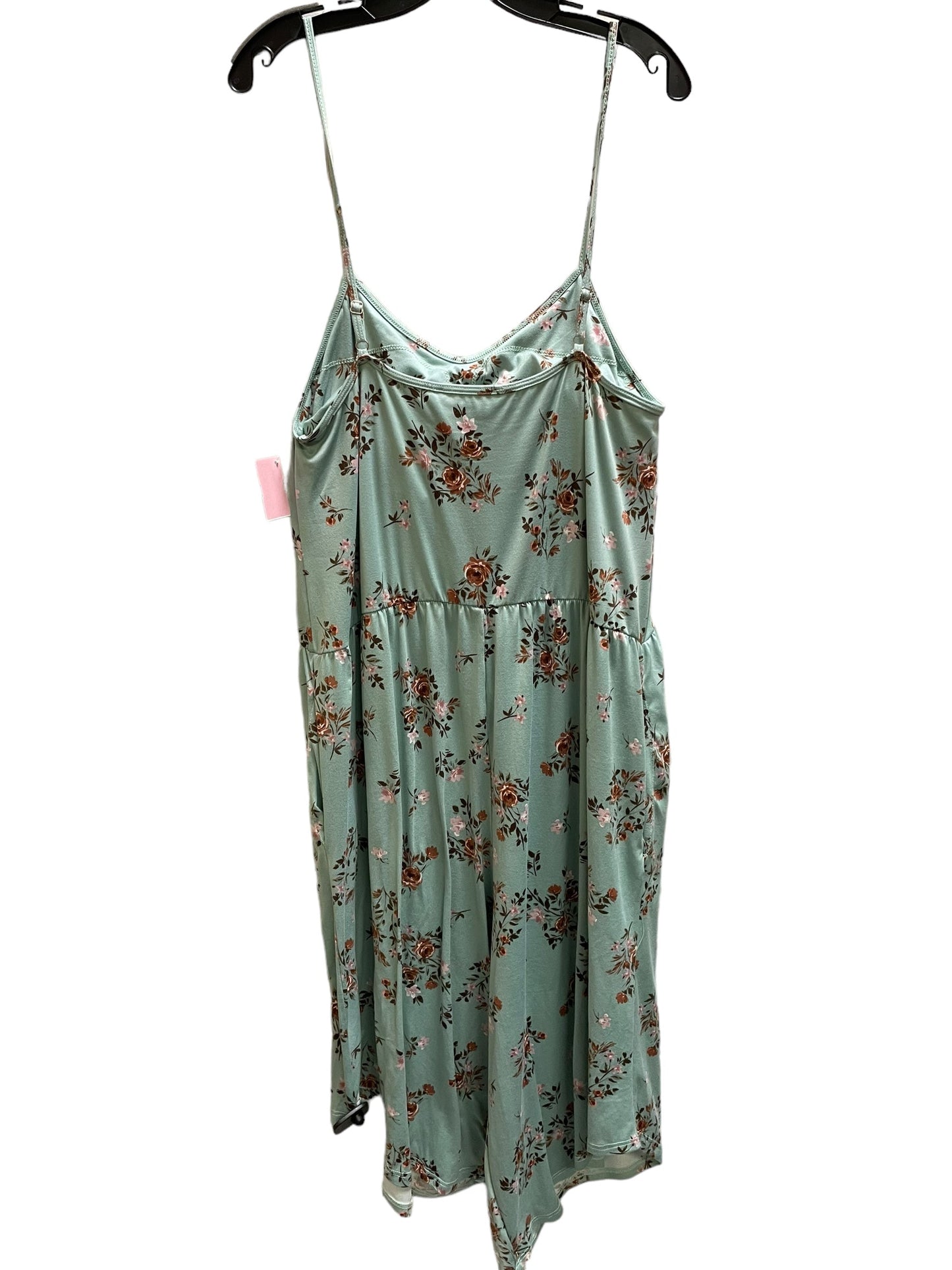 Jumpsuit By Clothes Mentor In Teal, Size: Xl