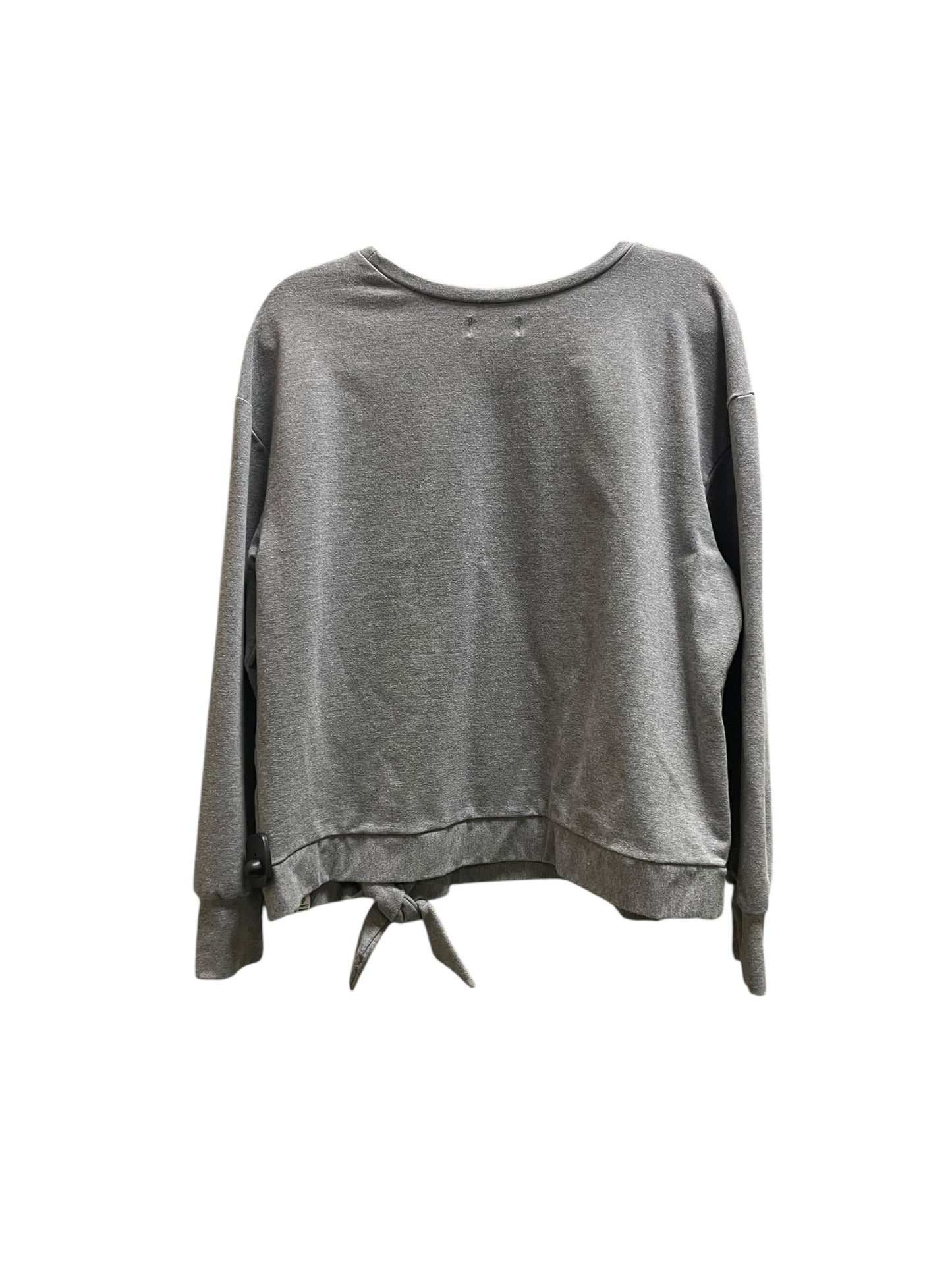 Top Long Sleeve Basic By Not Your Daughters Jeans In Grey, Size: L