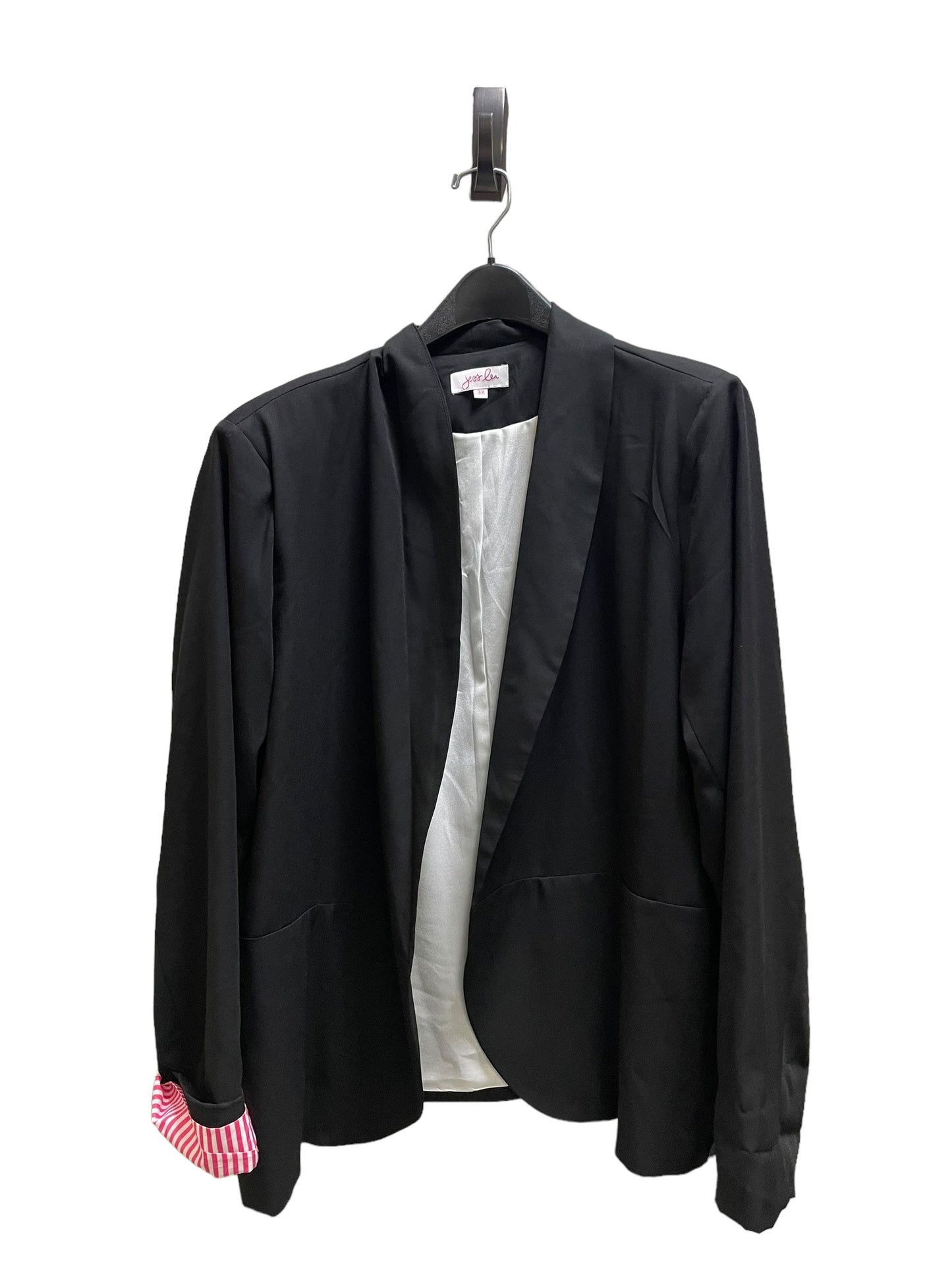 Blazer By Clothes Mentor In Black, Size: 3x