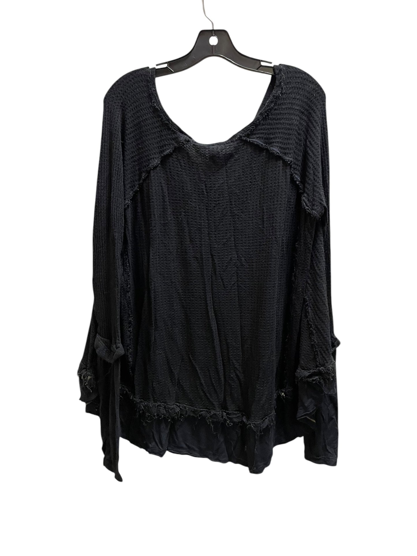 Top Long Sleeve By Free People In Black, Size: M