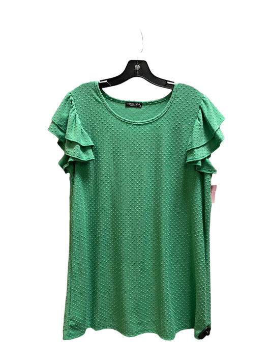 Top Short Sleeve By Heimish Usa In Green, Size: 1x