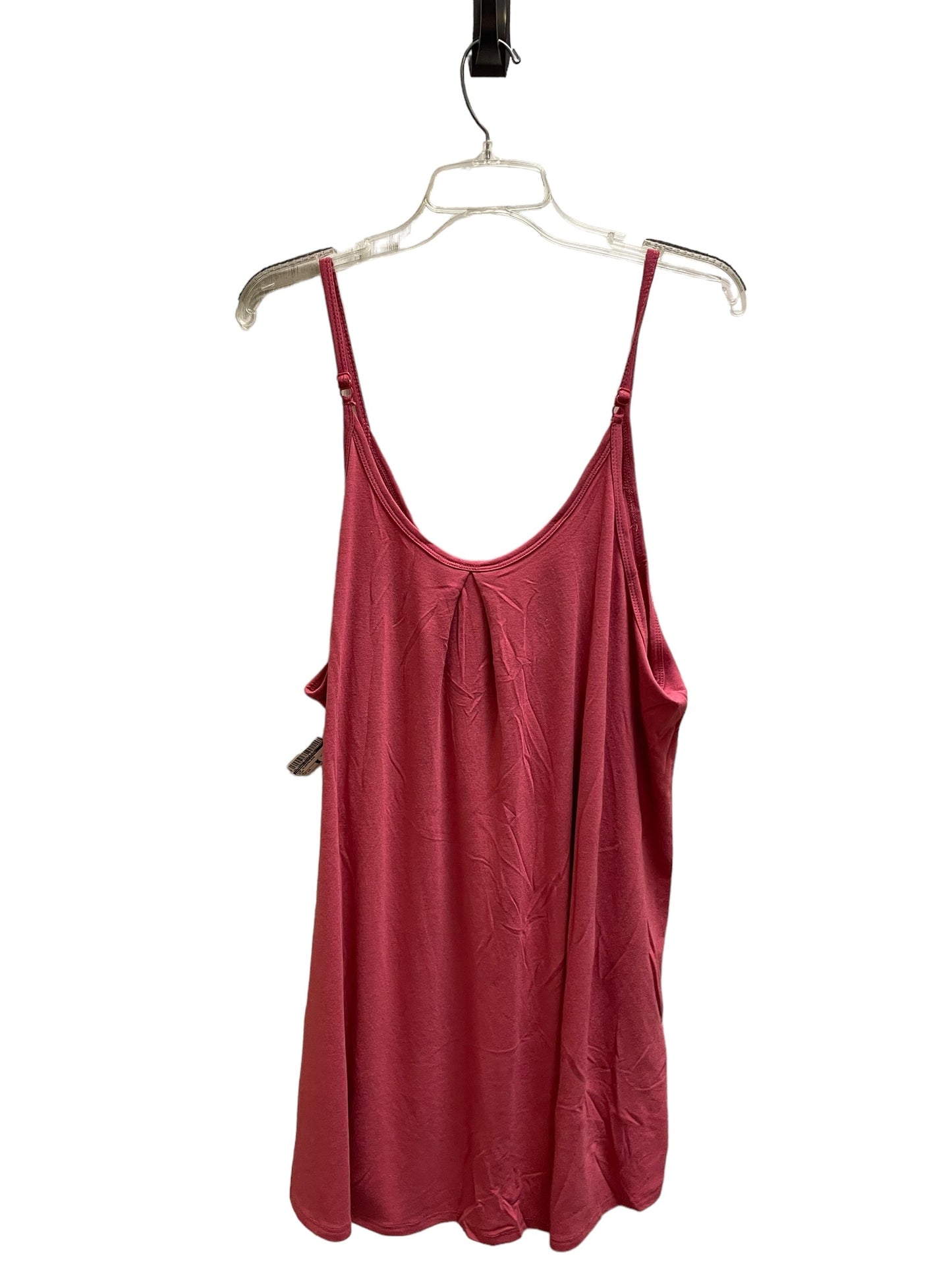 Top Sleeveless By Zenana Outfitters In Pink, Size: 1x