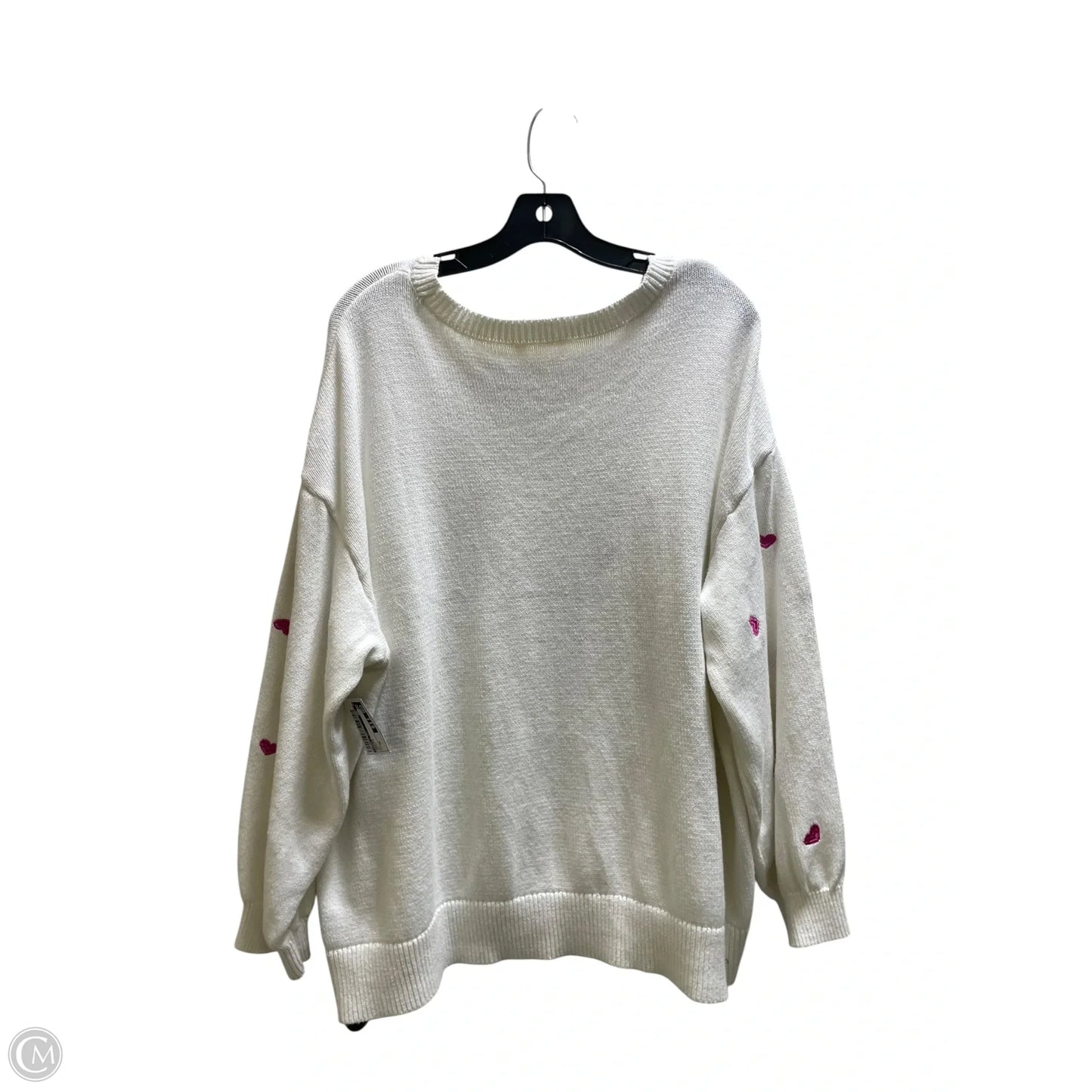 Sweater By Terra & Sky In Cream, Size: 2x