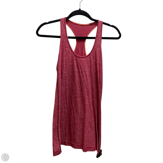 Athletic Tank Top By Lululemon In Red, Size: M