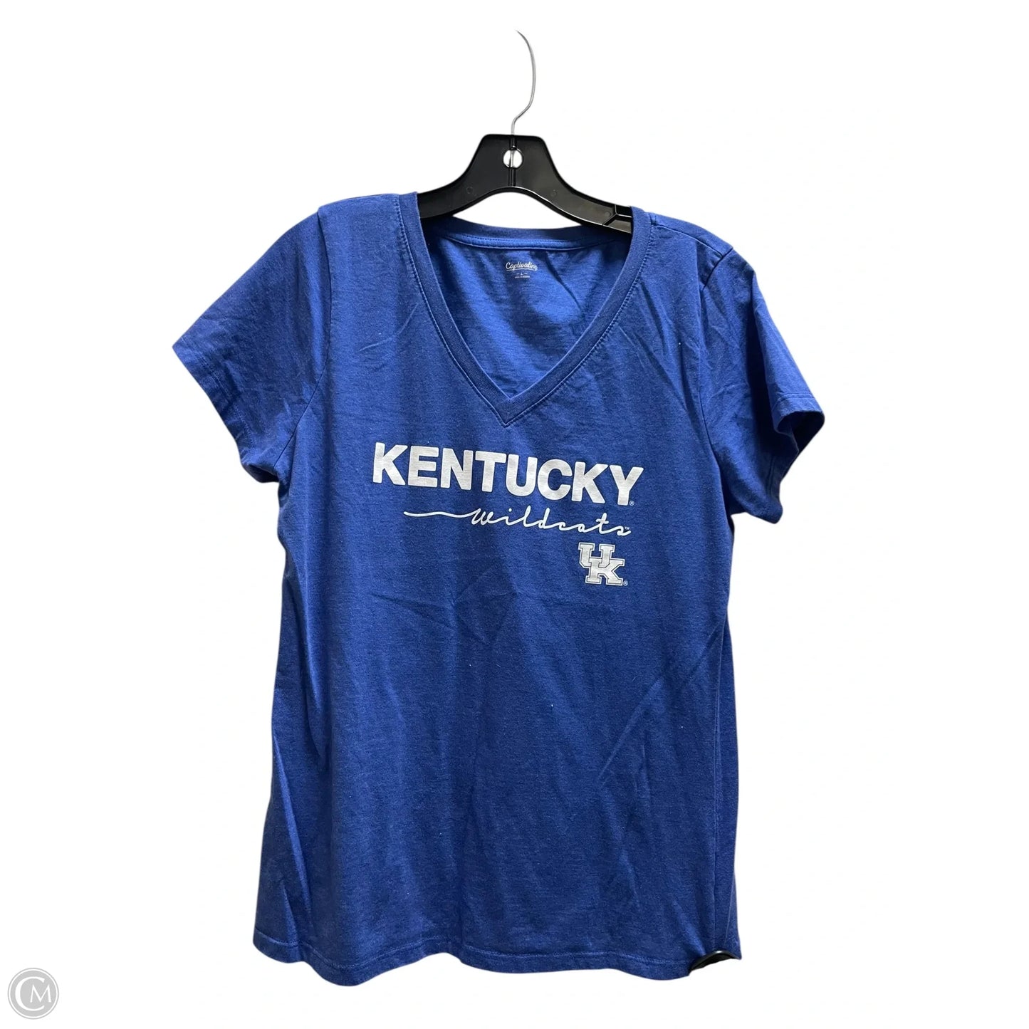 Top Short Sleeve By Clothes Mentor In Blue, Size: L