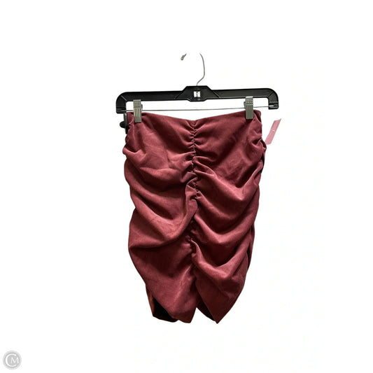 Skirt Midi By Zara In Red, Size: Xs