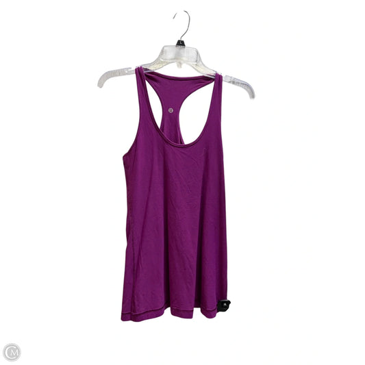 Athletic Tank Top By Lululemon In Purple, Size: 4