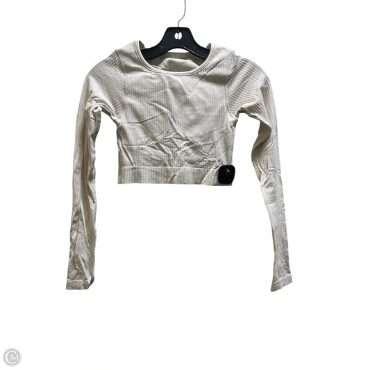 Athletic Top Long Sleeve Crewneck By Lululemon In Cream, Size: S