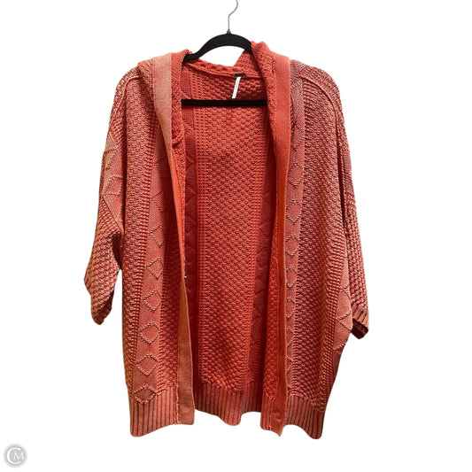 Sweater Cardigan By Free People In Red, Size: L