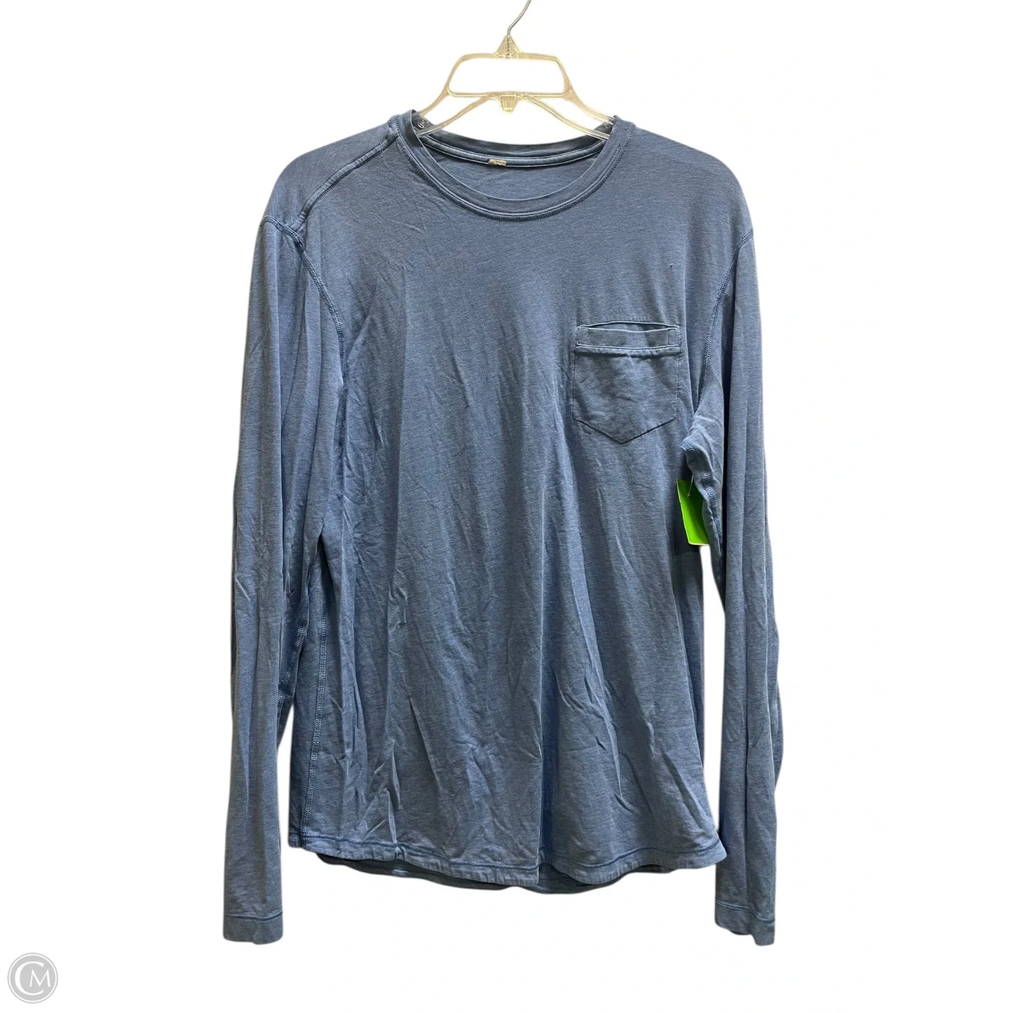 Athletic Top Long Sleeve Crewneck By Lululemon In Blue, Size: 12