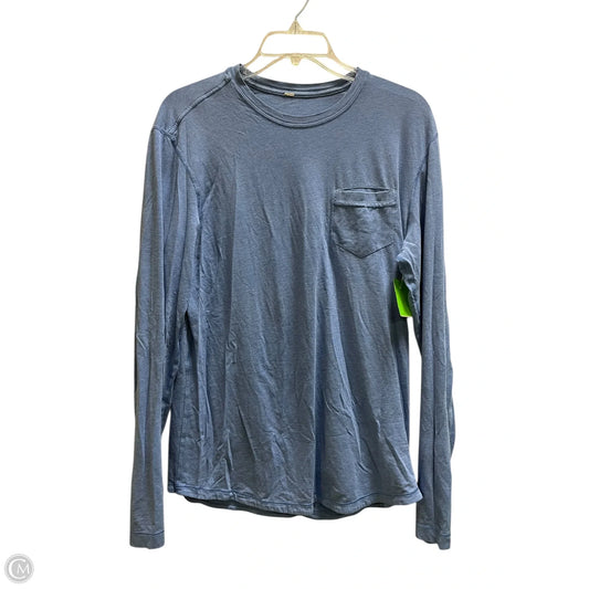 Athletic Top Long Sleeve Crewneck By Lululemon In Blue, Size: 12