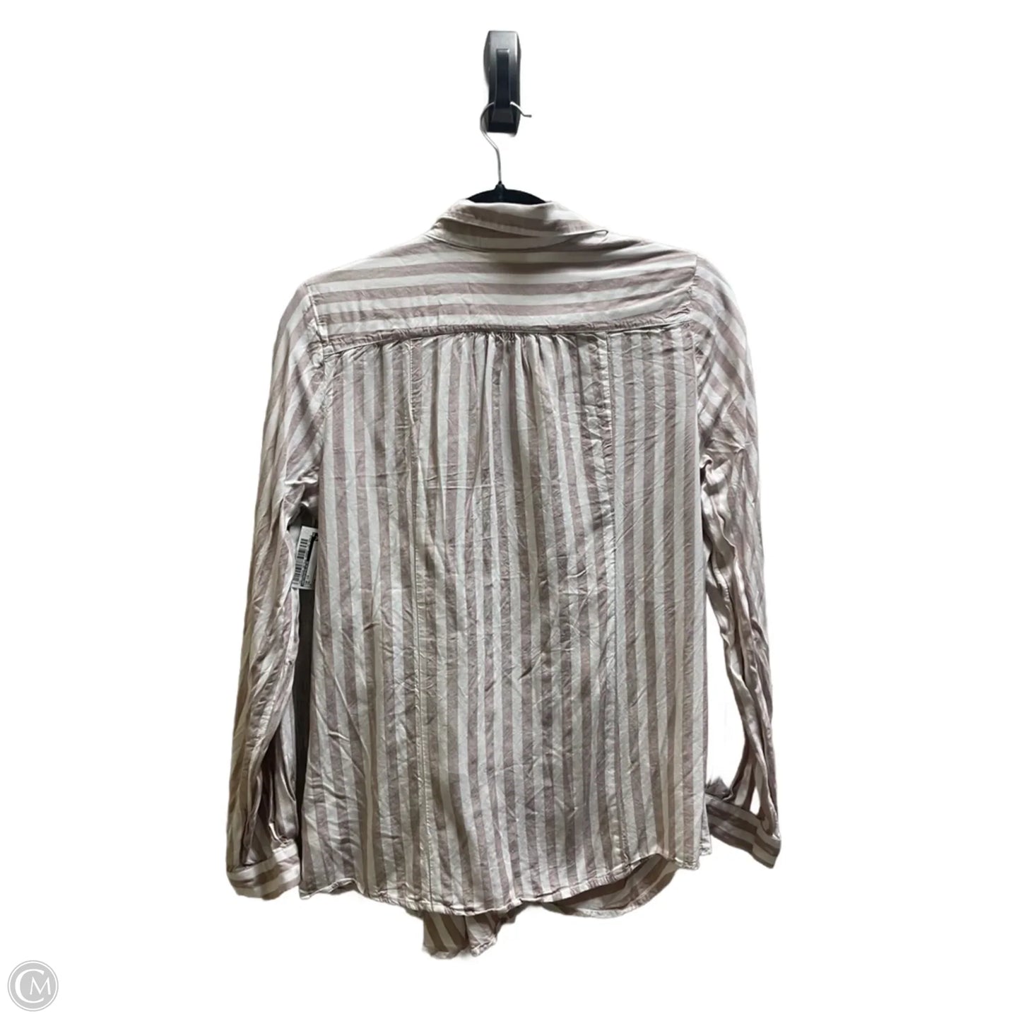 Top Long Sleeve By Anthropologie In Tan, Size: 8