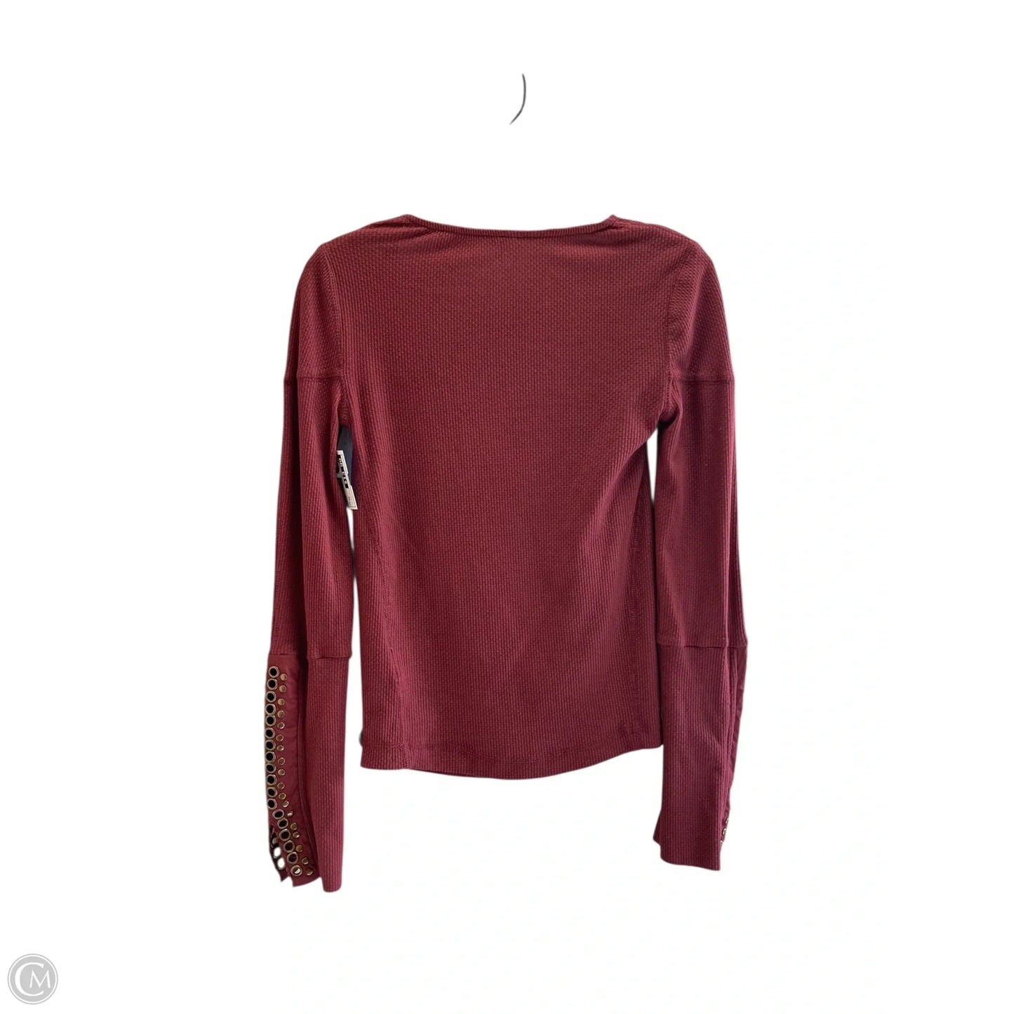 Top Long Sleeve By Free People In Maroon, Size: Xs