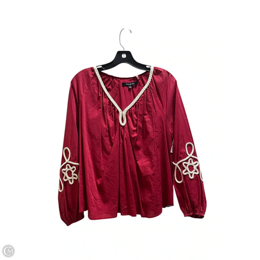 Top Short Sleeve By Strut & Bolt In Red, Size: S