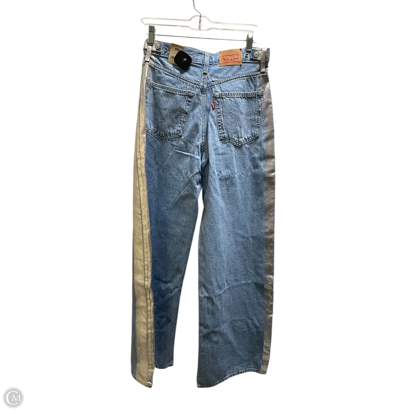 Jeans Straight By Levis In Blue Denim, Size: 4