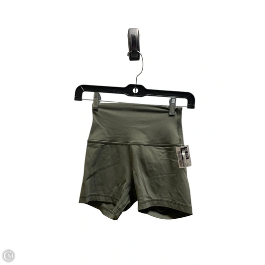 Athletic Shorts By Lululemon In Green, Size: 2