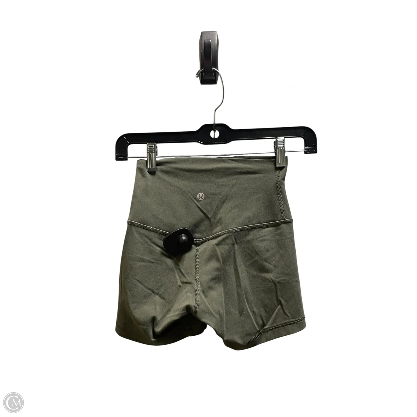 Athletic Shorts By Lululemon In Green, Size: 2