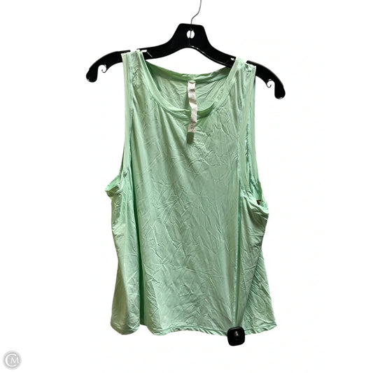 Athletic Tank Top By Lululemon In Green, Size: 8