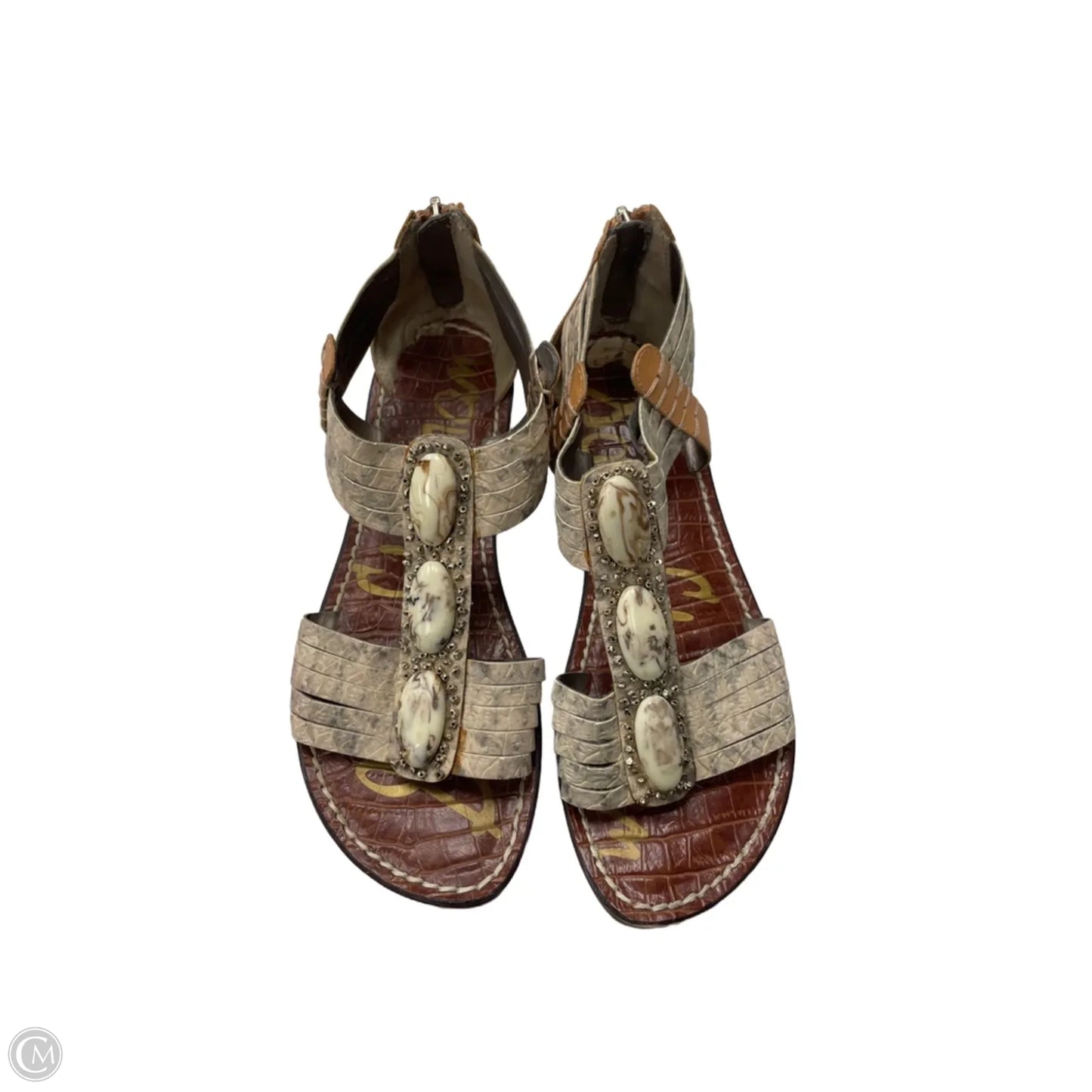 Sandals Flats By Sam Edelman In Brown, Size: 7