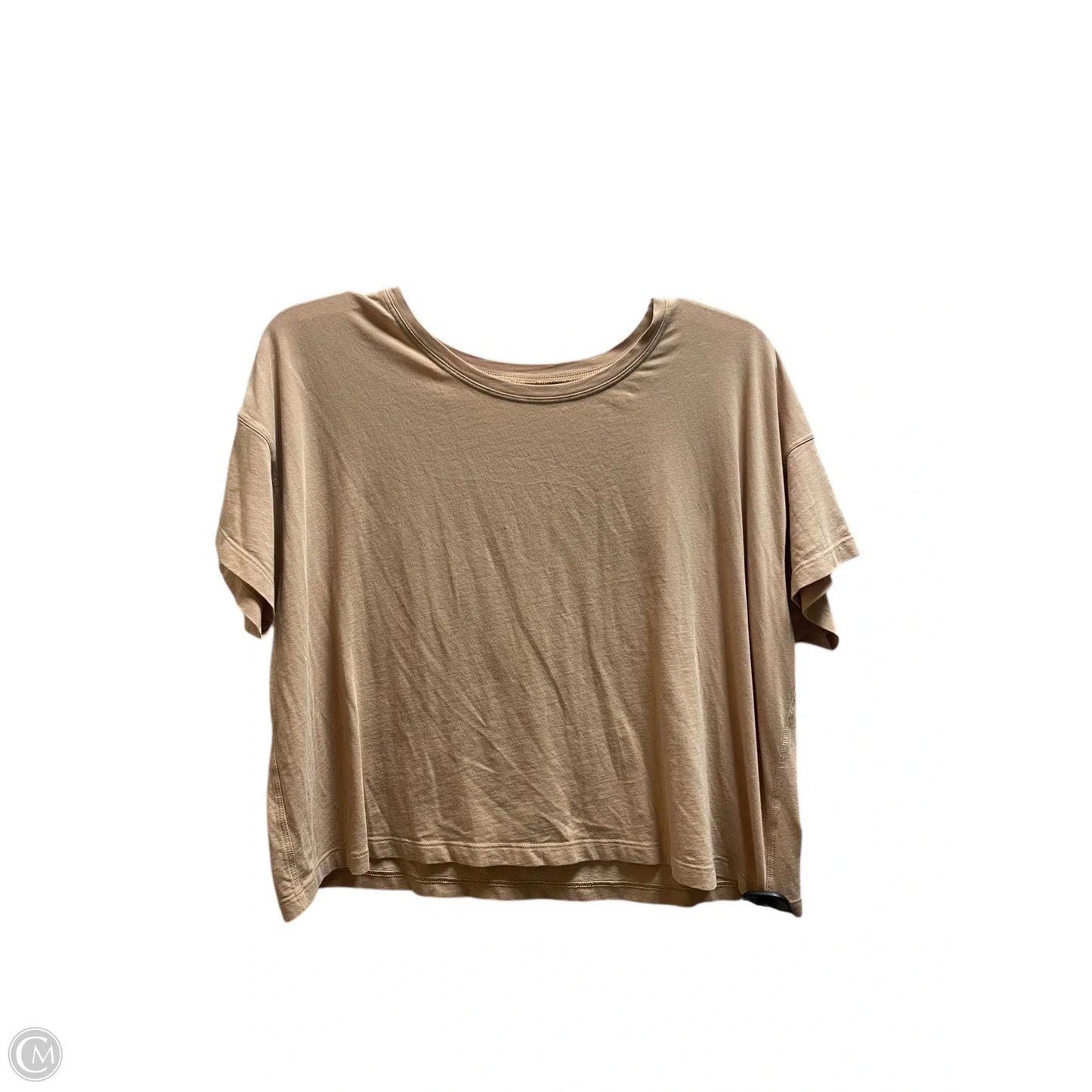 Top Short Sleeve By Lululemon In Brown, Size: Xl