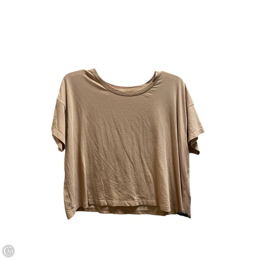 Top Short Sleeve By Lululemon In Brown, Size: Xl
