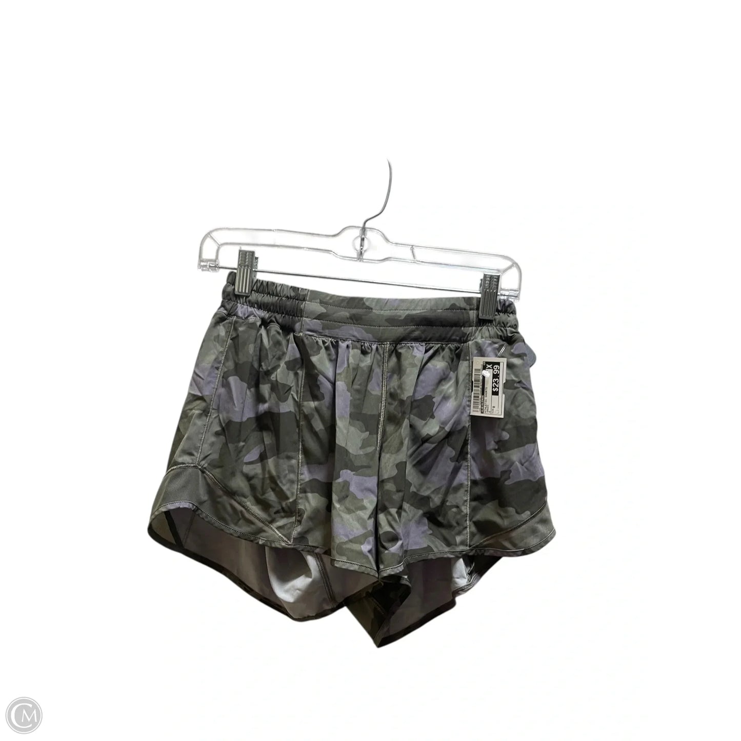 Athletic Shorts By Lululemon In Green, Size: 8