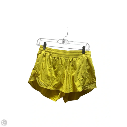 Athletic Shorts By Lululemon In Yellow, Size: 8