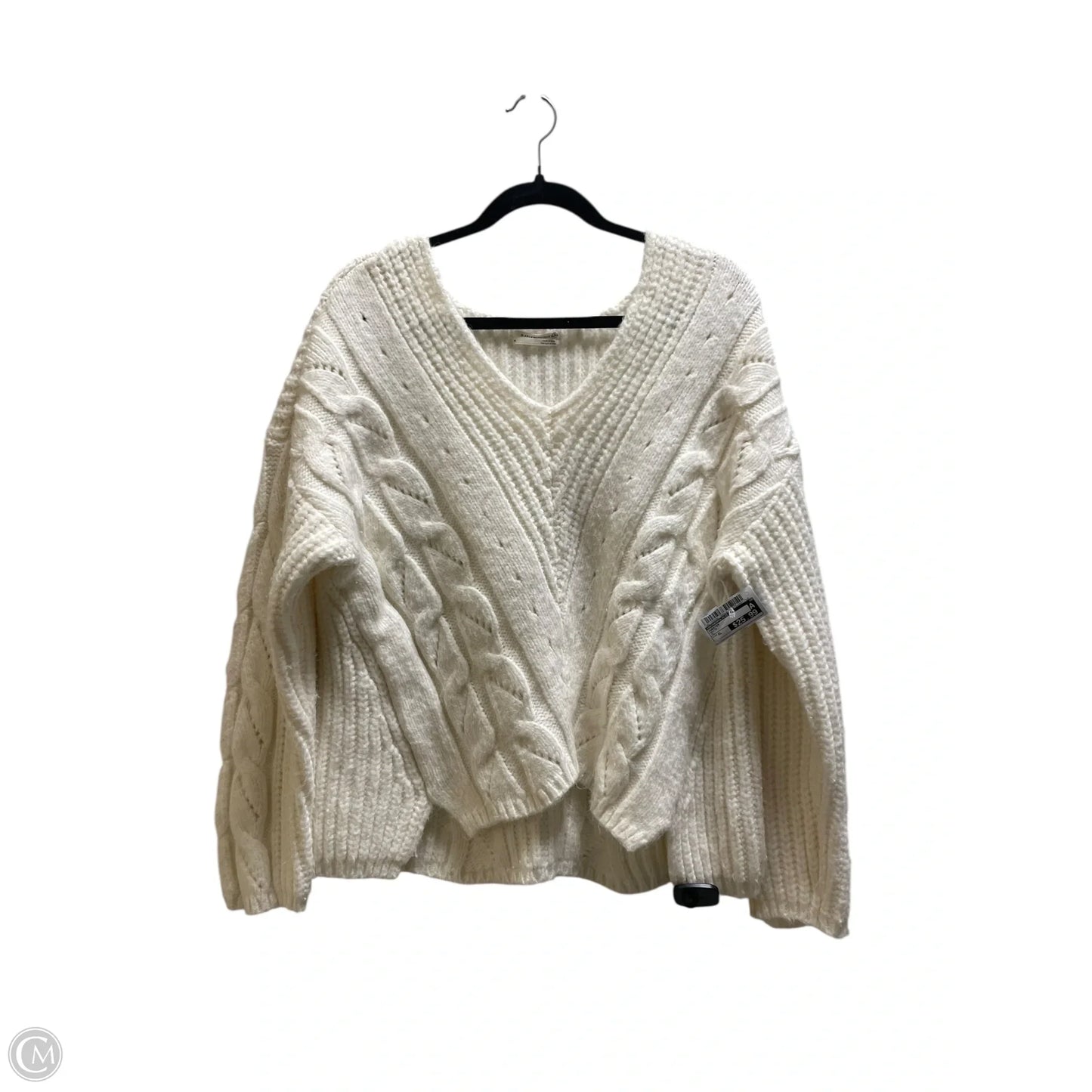 Sweater By Anthropologie In White, Size: Xl