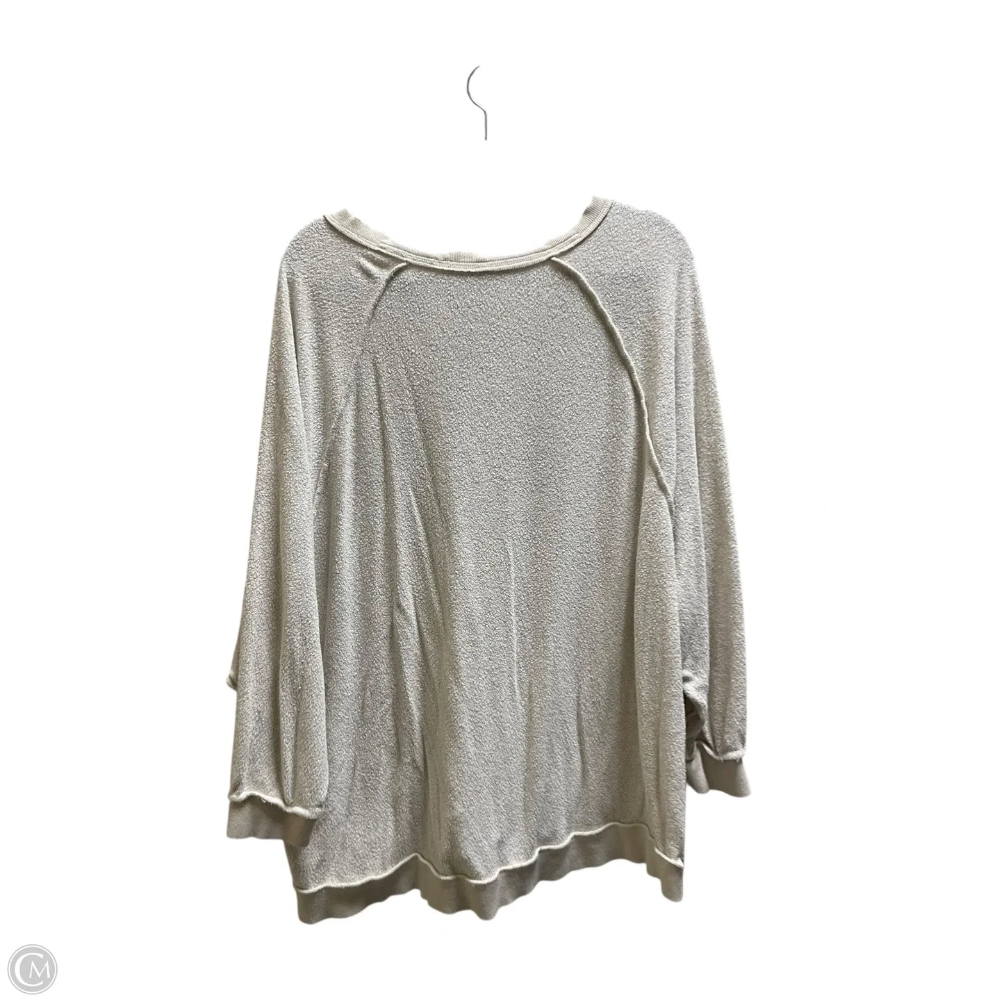 Top 3/4 Sleeve By Free People In Cream, Size: M