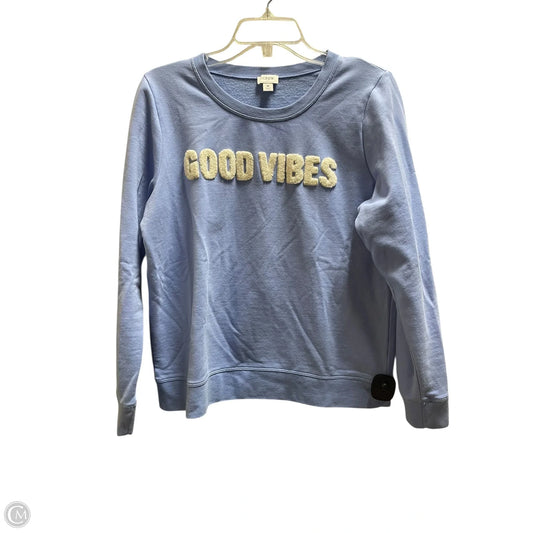 Top Long Sleeve By J. Crew In Blue, Size: M