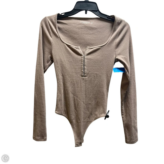 Bodysuit By Abercrombie And Fitch In Brown, Size: Xs