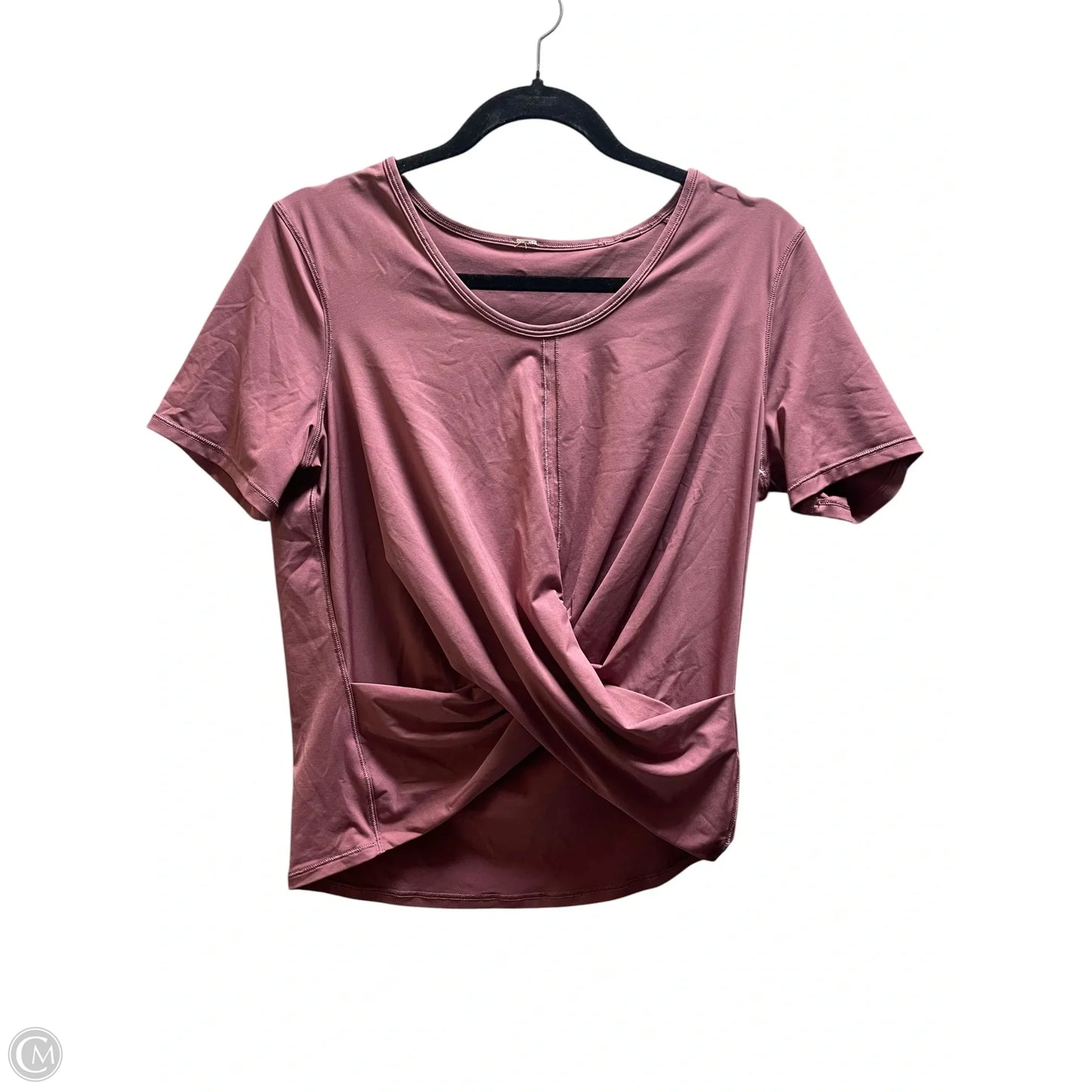 Top Short Sleeve By Lululemon In Pink, Size: M